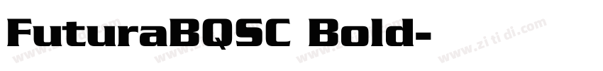 FuturaBQSC Bold字体转换